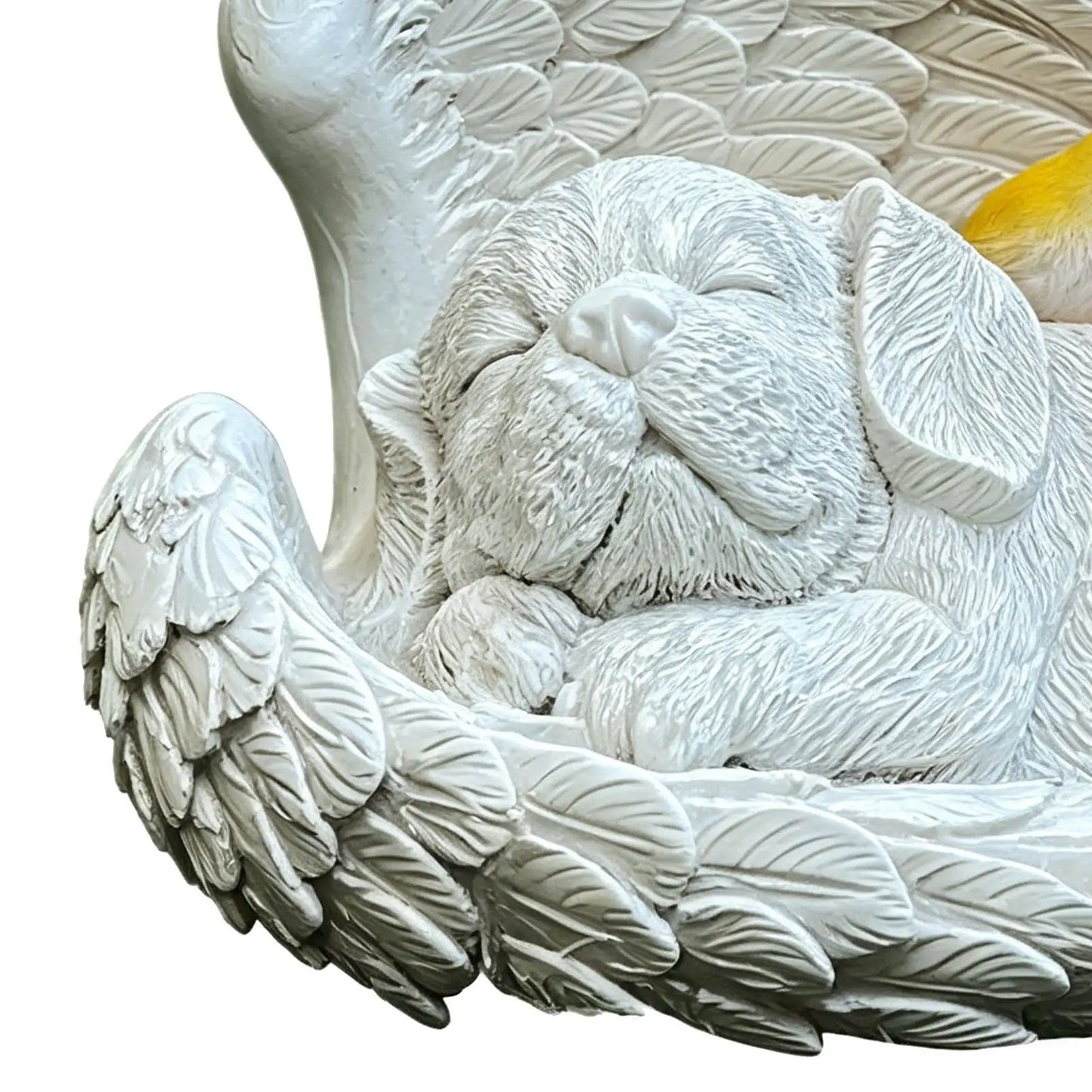 Dog Cherub Solar Lights Statue Outdoor Garden Lawn Memorial Sculpture With Solar Light Waterproof Resin Dog Garden Statue For Yard Lawn Garden Porch Pets Memorial Supplies