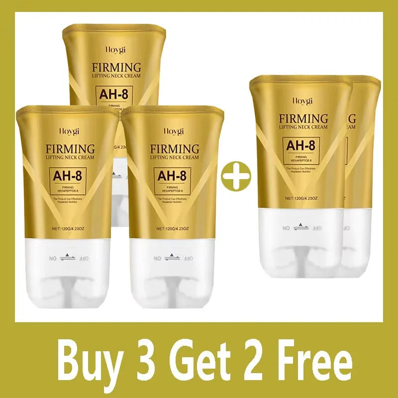 Buy 5 Get 5 Free Neck Wrinkle Korean Cream Neck Massage Roller Applicator Whitening Firming Moisturizing Fade Lines Rejuvenation Chin Neck Care Products