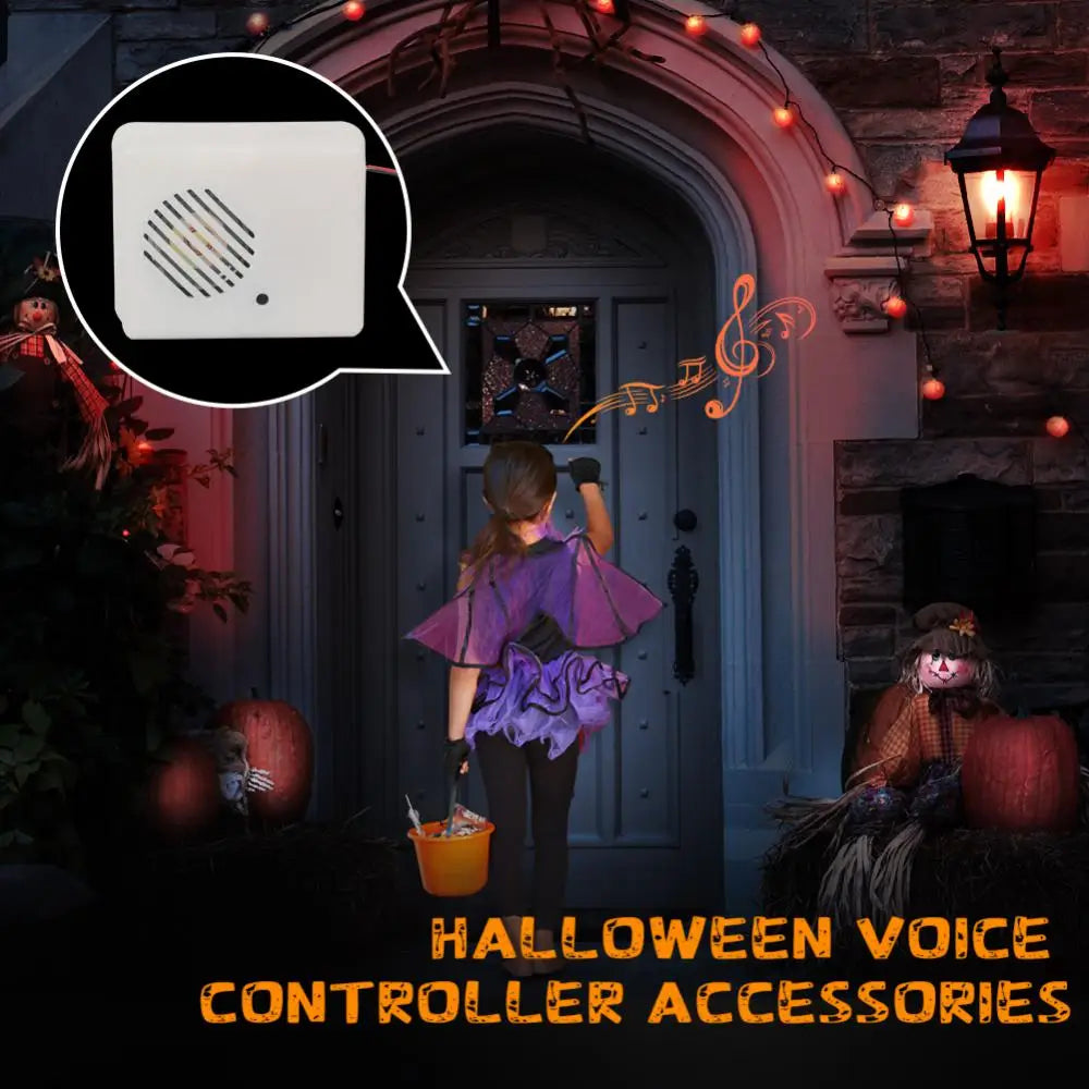 Halloween Sound Sensor Voice-Activated Scary Props Halloween Decoration Sound Sensor Scream Speaker Haunted House Horror Props