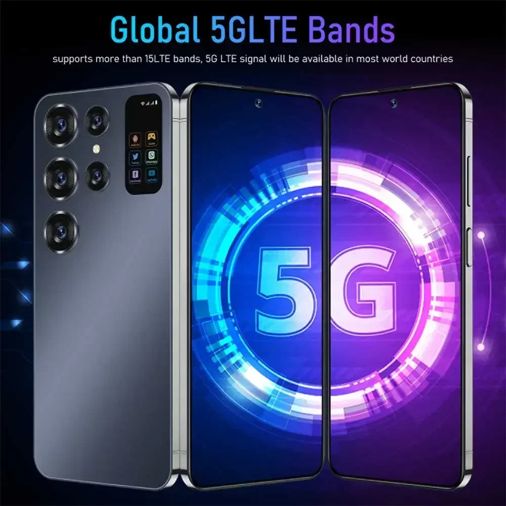 Original S24 Ultra Smartphone 5G 7.0HD Dual Sim Cellphones Android 13 Cell Phone Unlocked 72MP 7000mAh Smart Mobile Phone