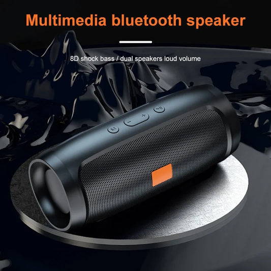 NEW Arrivals TF USB Bluetooth Speaker Dual Speaker Stereo Outdoor Playback Fm Voice Broadcasting Portable Subwoofer Wireless Speaker Computer Supplies