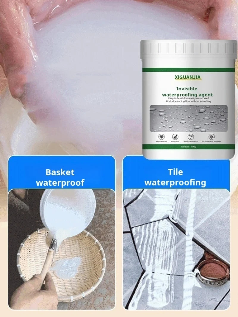 300g Waterproof Paint Don't Smash Brick Tiles Broken Exterior Wall Bathroom Waterproof Glue kitchen Leak Repair Warranty Toilet Waterproof Paint Home Repair Tools