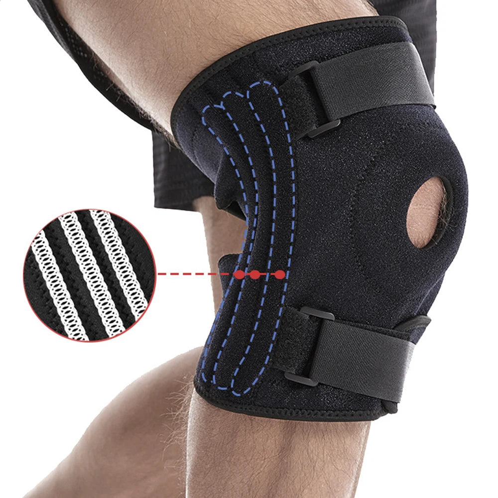 XL-8XL  Plus Size Top Quality Knee Brace for Men & Women – Patella Gel Pads & Side Stabilizers for ACL, Meniscus Tear, Arthritis & Injury Recover Sports Apparel Accessories