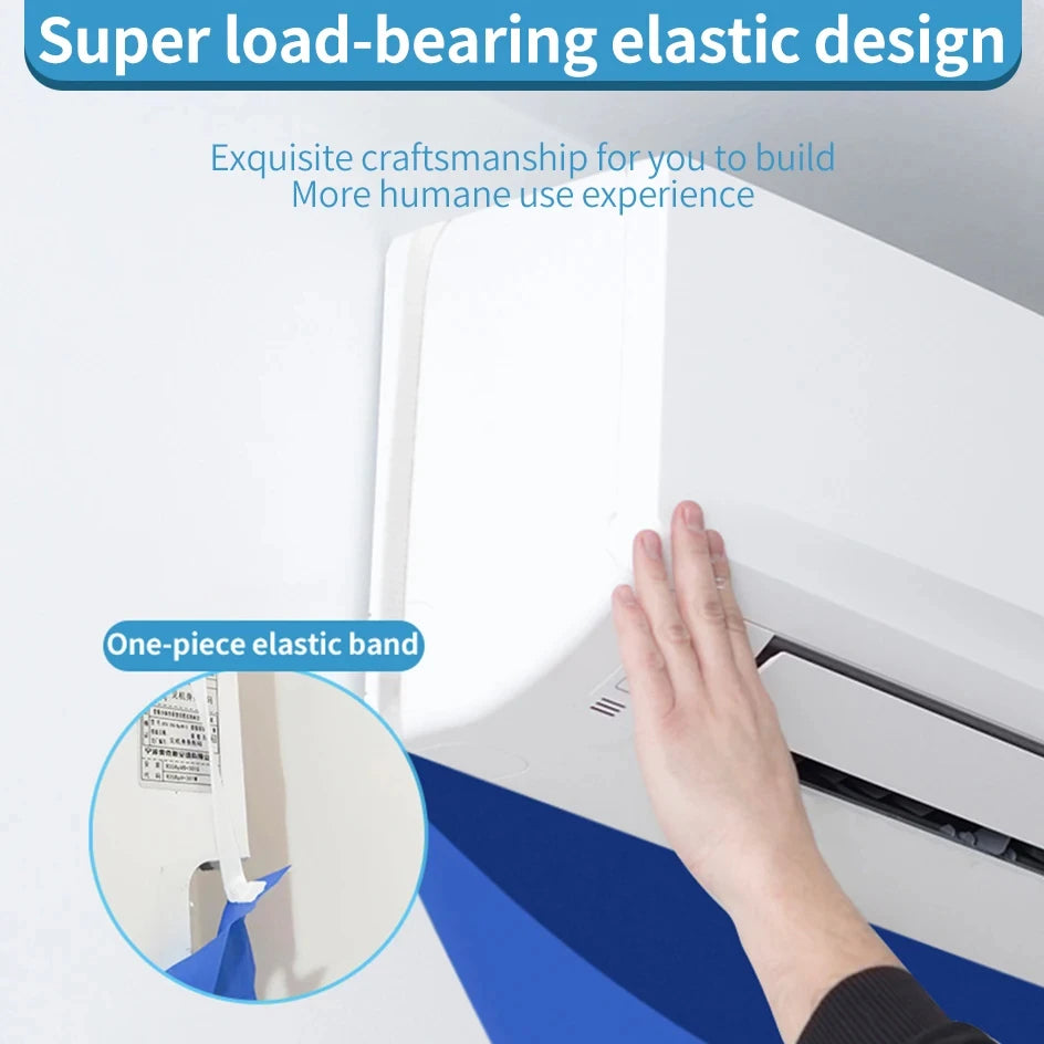 NEW Arrivals 8PCS Set 90cm Air Conditioner Cleaning Cover Hanging AC Water Washing Bag Reusable Summer Cleaner Tools Thickened with Pipe Home Cooling Accessories