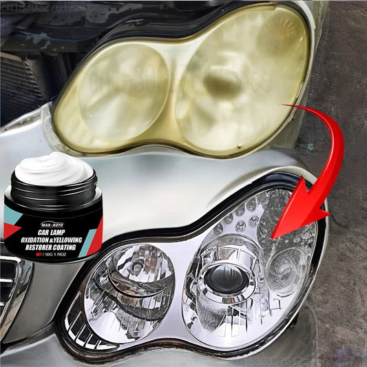 100gr Car Headlight Restoration Polishing Kit - Scratch Remover & Oxidation Cleaner Repair Paste for Headlamp Assembly Car Accessories
