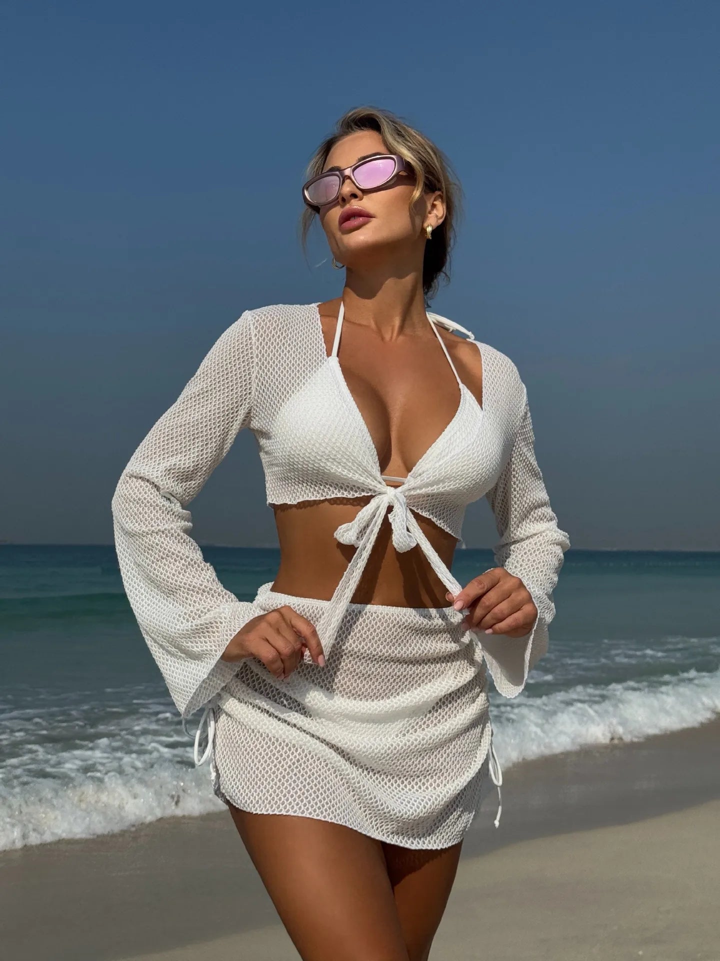 NEW 4PCS Set 10 Colors Solid Sexy Bikinis Female Swimsuits Women's  Swimwear Beach Swim Wear Bathing Suits Brazilian Bikini Set Pool Bather Suit