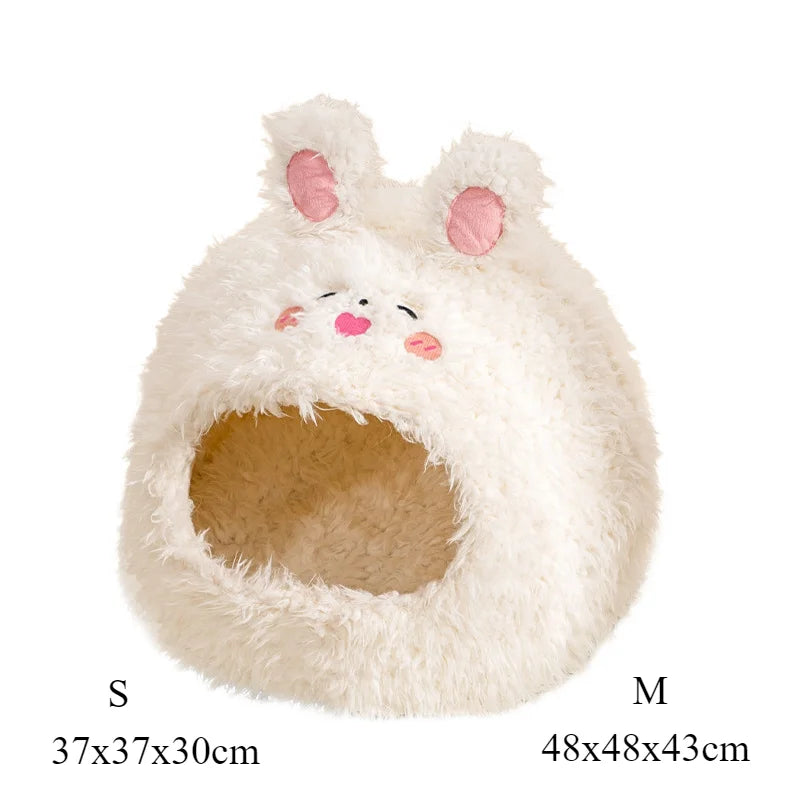 Very Soft Pet Cat House Deep Sleep Comfortable Cats Bed Warm Plush Pet Beds Suitable for Small and Medium-sized Cats/dog Beds