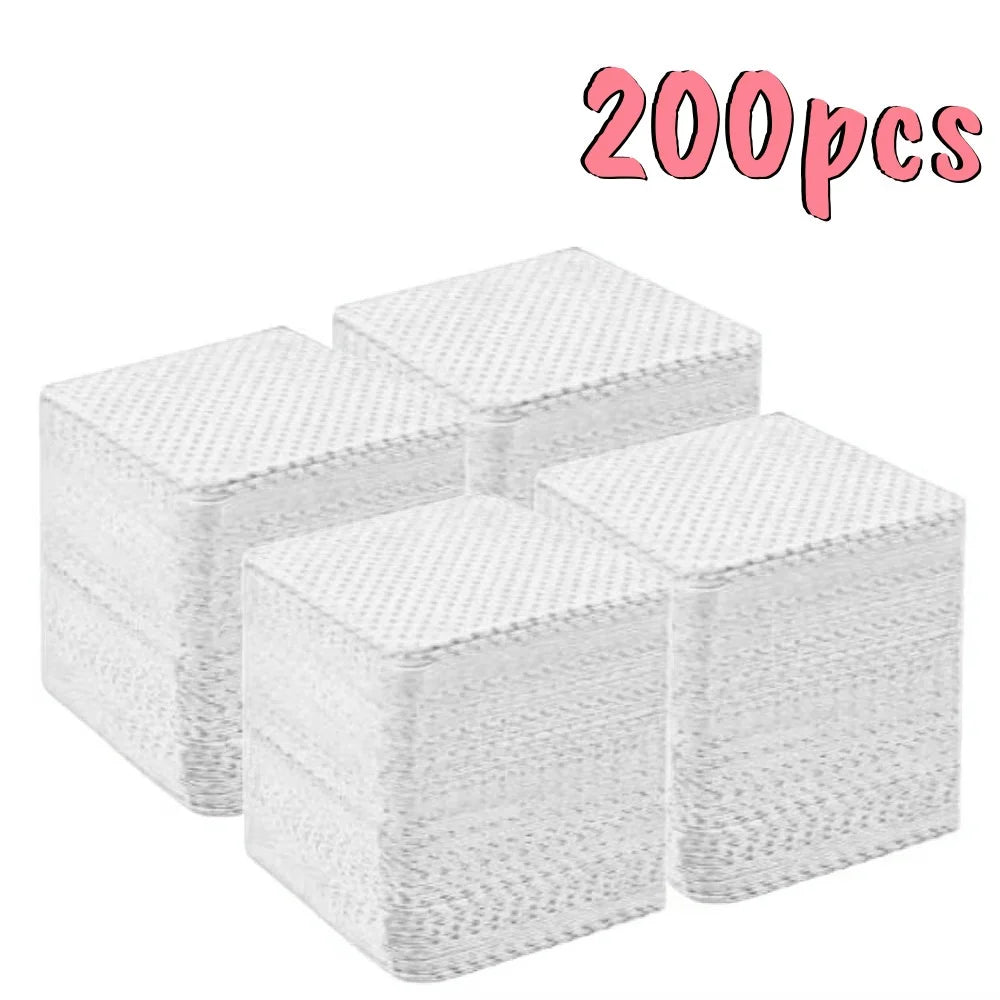 600 PCS Set White/Pink Color  Lint-Free Nail Wipes Gel Cleansing Tissues Aluminum-Free Nail Polish Remover Pads for Nail Beauty Cleaning Care Tools Pedicure Women Nail Care Manicure Supplies
