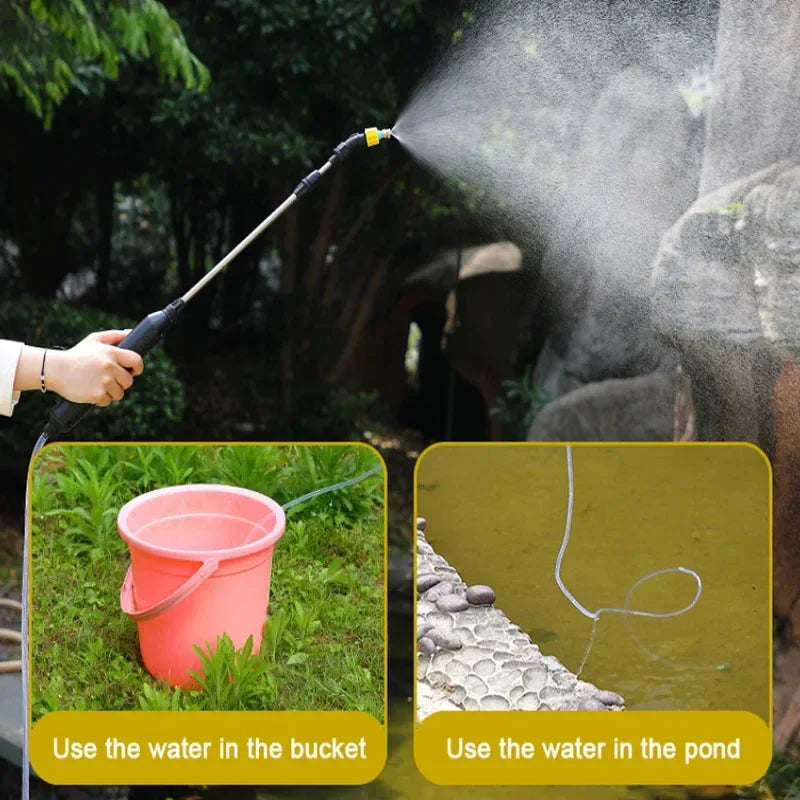 Electric Plant Garden Sprayer 2/3/5m Powerful Battery Powered Sprayer Telescopic Wand Gardening watering tool Electric Sprayer