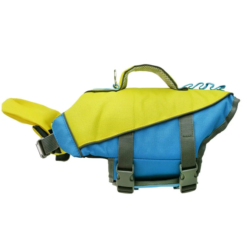 XS-XL 4 Colors Dog Life Jacket Adjustable Dog Life Vest Reflective Dog Life Vest with Handle for Small To Large Breeds Swimming Boating Pets Safety Supplies
