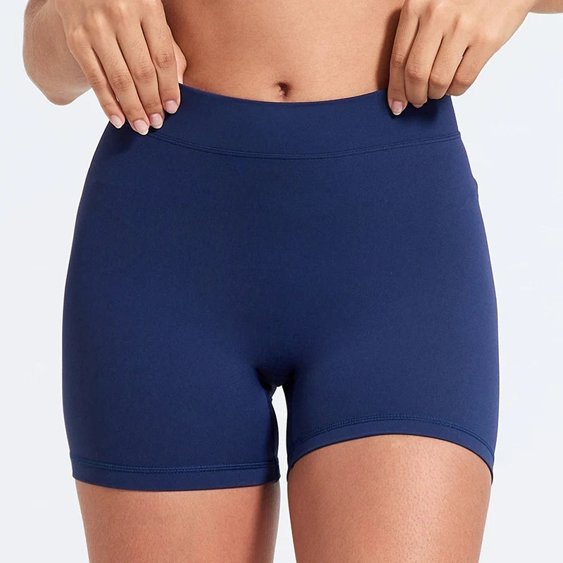 Sexy V-Back Shorts High Waisted Hip Lifting Yoga Shorts Women's Tight Fitting Shorts Training Sports Fitness Pants