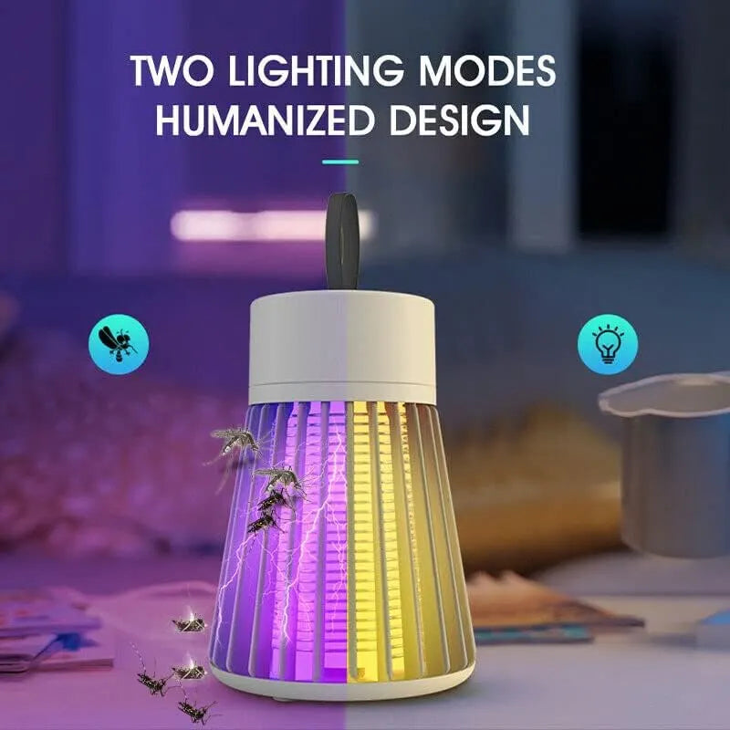 1PC Electric Shock Mosquito Killer Lamp Waterproof Two-in-One Bug Zapper For Bedroom Outdoor Use - Kills Moths Wasps Gnats More!