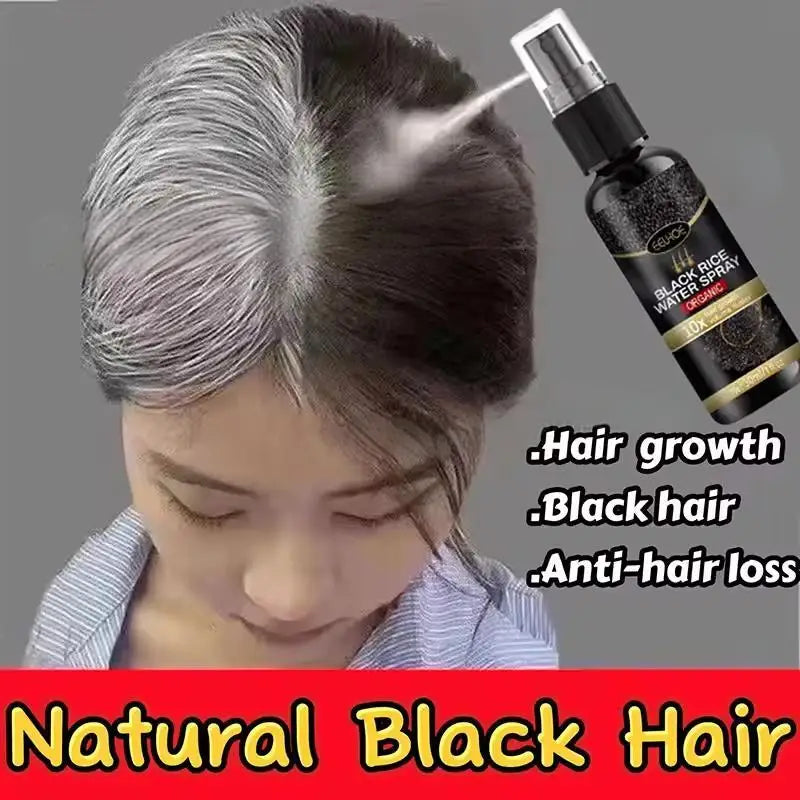 NEW Buy 3 Get 2 Free Korean Gray White Hair Treatment Serum Cover White Hair To Black Natural Color Repair Spray Anti Loss Hair Restore Healthy Hair Care Supplies