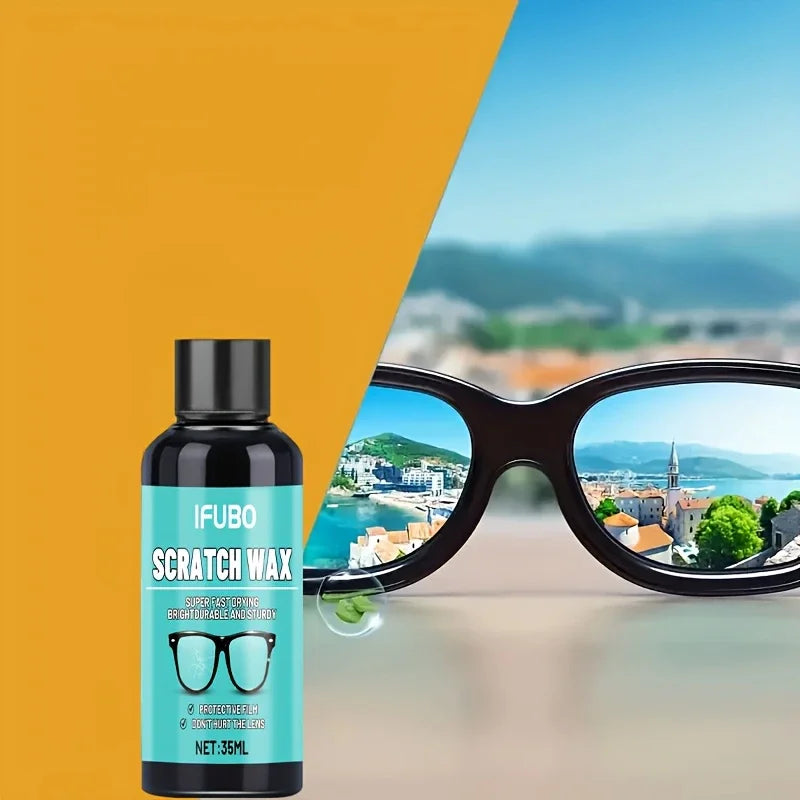 Eyeglass Scratch Wax Repair Cream-Eyeglass Lens and Frame Scratch Polish, Lens Scratch Polishing, Buffing, Suitable for Minor Scratch