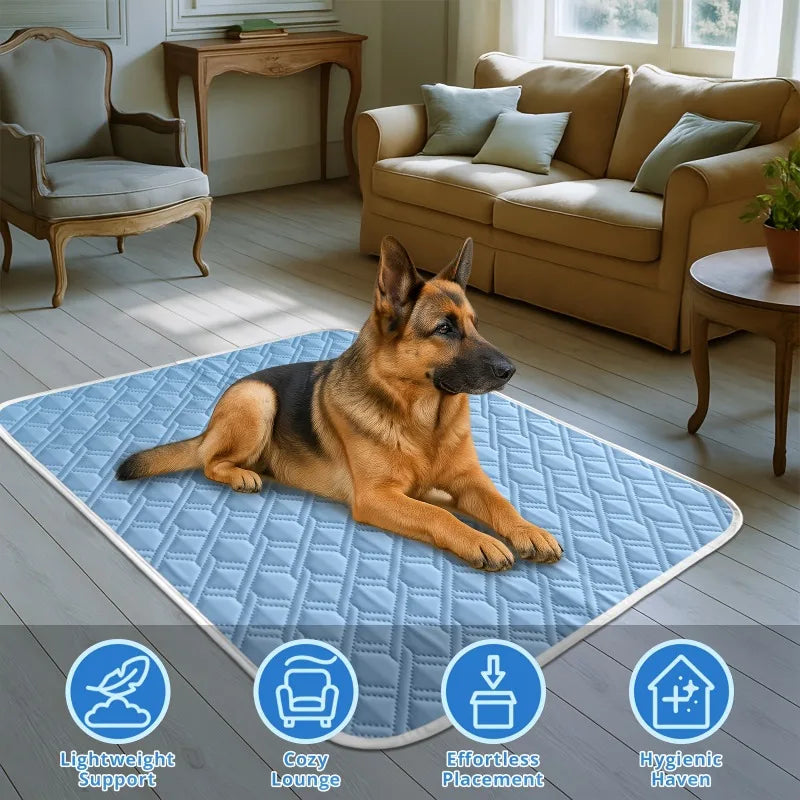S-2XL Dog Cooling Mat Summer Ice Pad Breathable Waterproof Bed Washable Cooling Cushion for Dogs Cats Small Medium Large Pets.