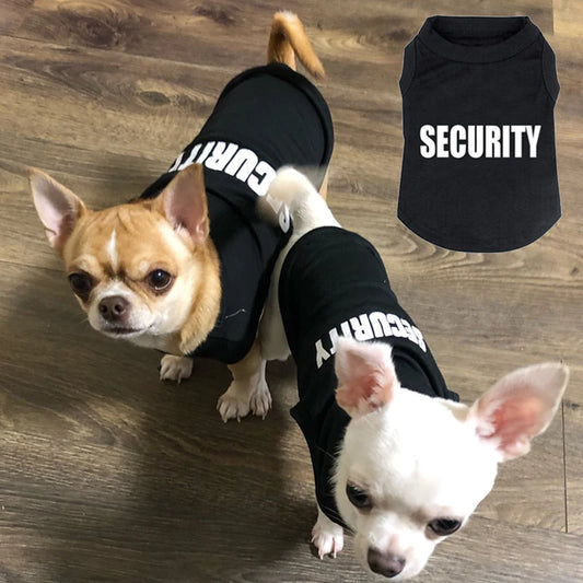 Security Clothing for Dogs Cats Summer Pet Clothes Vest for Small Dogs Chihuahua Yorkshire Puppy Cats Low Price Pets T-shirt Costume