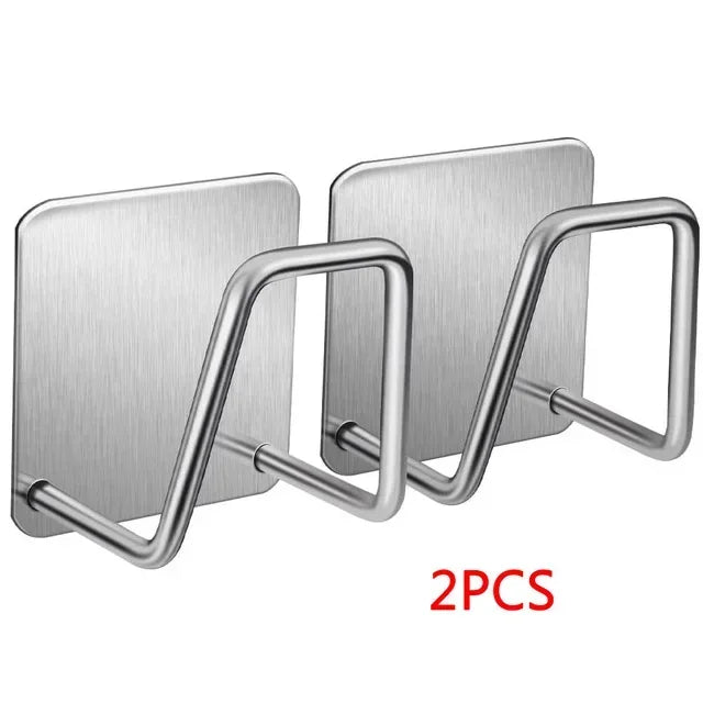 Kitchen Sponges Racks Self Adhesive Sink Sponges Drain Drying Rack Holders Kitchen Sink Accessories  Stainless Steel