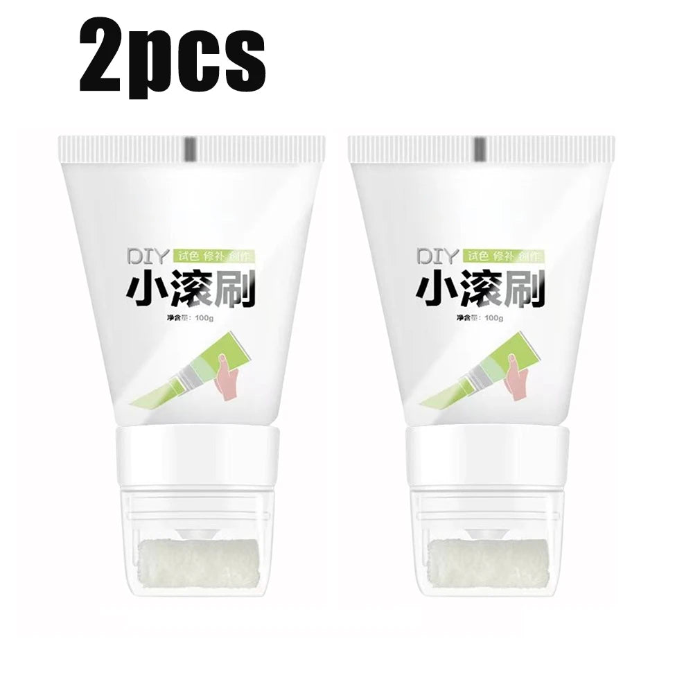 NEW Arrivals Korean 100g White Pink Wall Small Roller Brush Paint Interior Wall Repair Household Wall Graffiti Repair Environmental Protection Paint Home Supplies