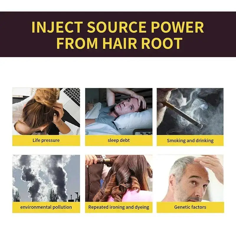NEW 10PCS Set Natural Herbal Korean Hair Dye Shampoo 3 in 1 Change Hair Color Gray Hair to Dark Brown Black Deep Nourishing Fashion Hairs Care 100ml Women Men Hair Care Supplies