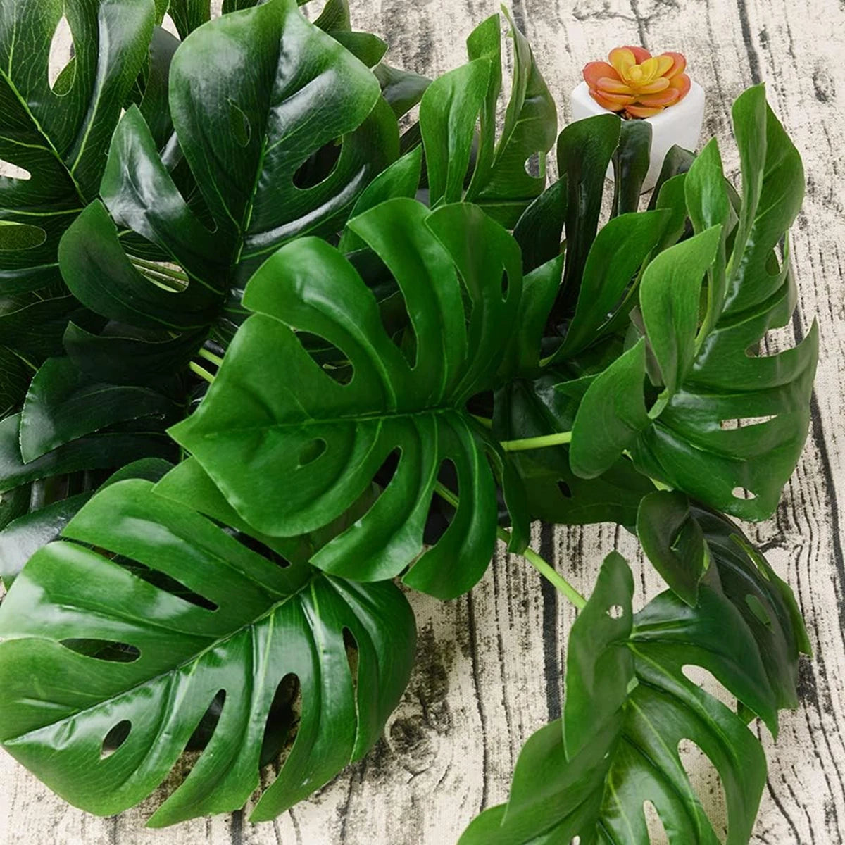 1PC Artificial Flowers Large Leaf Tree Autumn Christmas Vases for Home Wedding Decoration Office desk Decor Photography Props