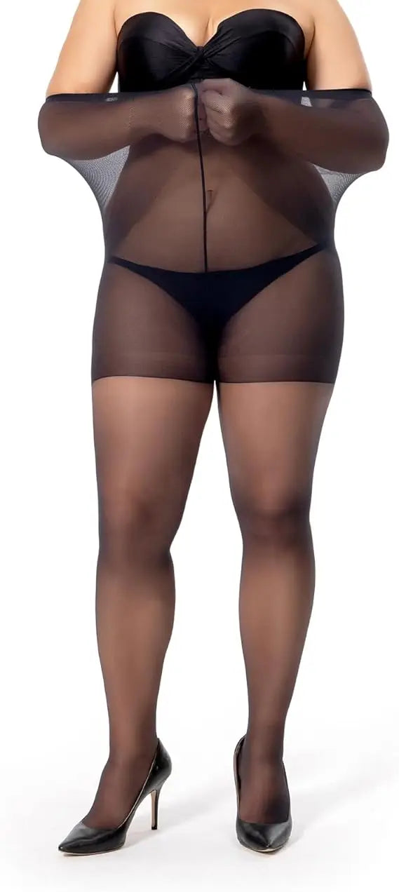 2 Pcs Set Female  High Elasticity Anti Hook Wire Stockings Women Sheer Tights with Control Top 20D Nylon Good Elastic Pantyhose