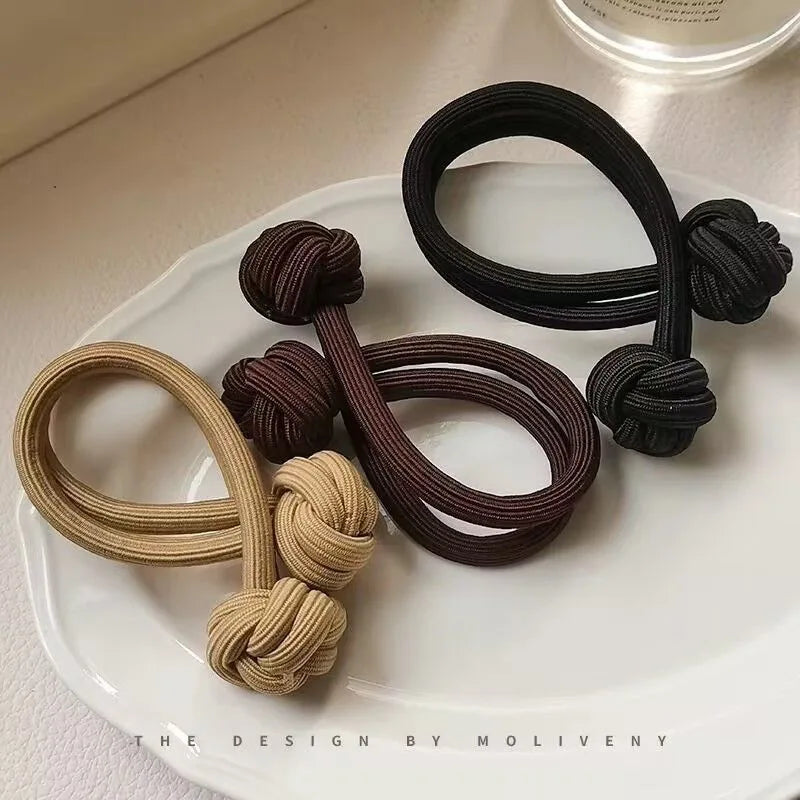 5 PCS Set Simplicity Stretch Rubber Hair Ties for Women High Elasticity Fashion Girl Head Rope Scrunchie Hair Accessories