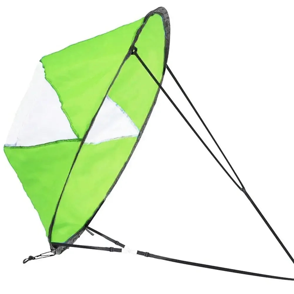 5 Colors Kayak Downwind Paddle Inflatable Canoe Boat Drift Sails with Clear Window Boat Folding Thruster Fittings Summer Water Sports Accessories