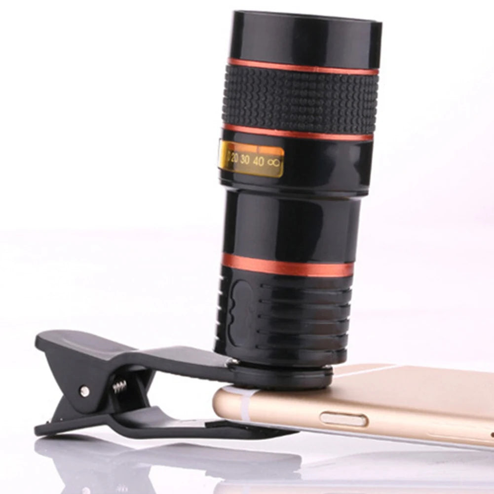 8x 12X 20X Long Focus Mobile Phone Lens 8x Mobile Phone Telescope Hd Camera Lens External Zoom Special Lens for Camping Watching