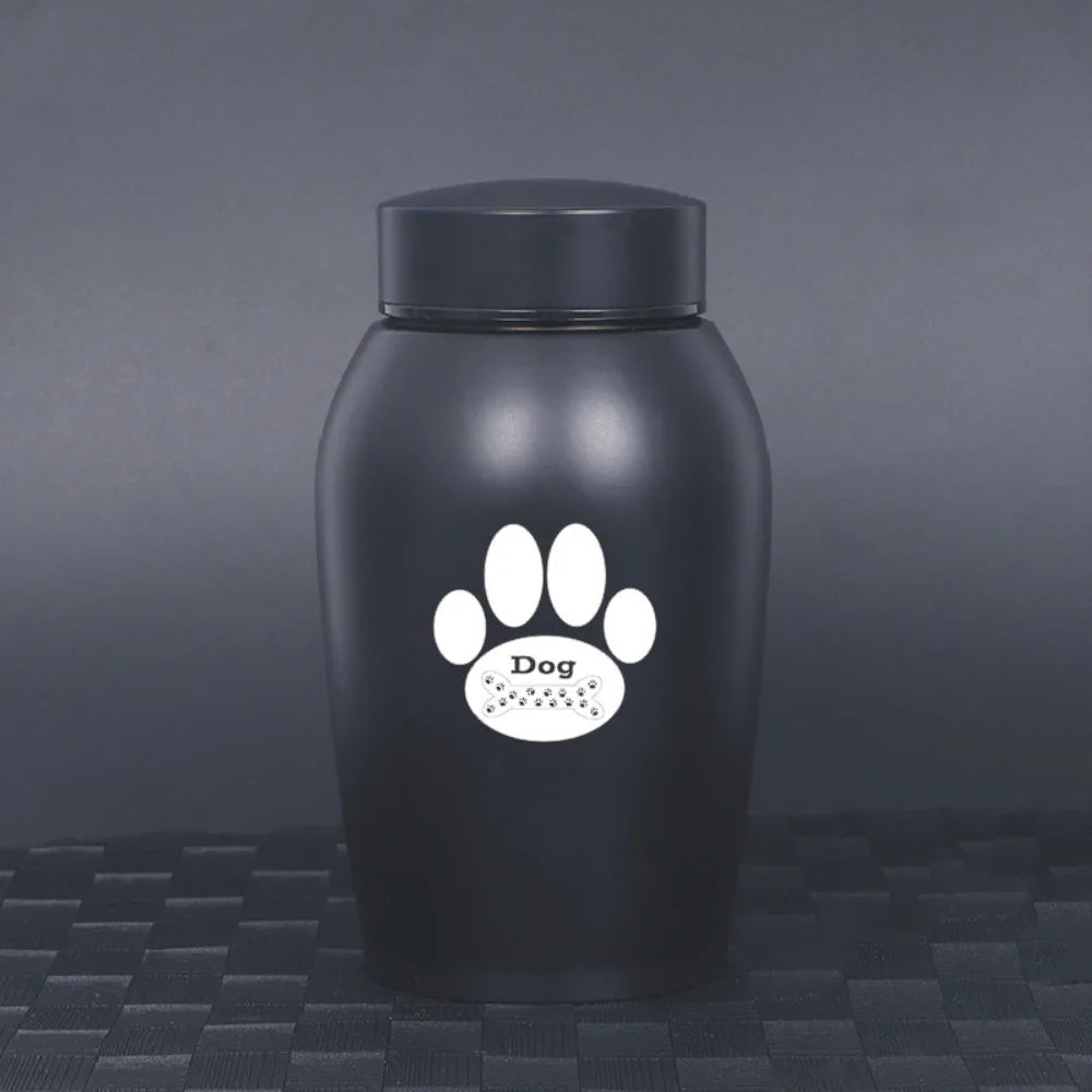 20 Styles Pets Last Farewell Columbarium Stainless Steel Pet Ashes Urn Black Moisture-Proof Memorial Pet Urn Portable Pet Cremation Urn For Small Animals