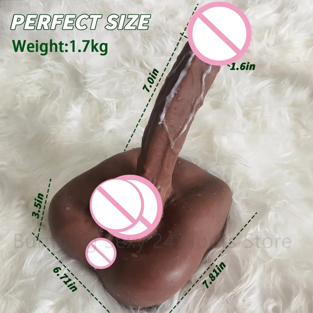 Adult 21cm Long Penis Women Masturbation Realistic Artificial Penis Thick TPE Dildo Plugs Fetish Gay Prostate Anal Sex Toys Ass Plug