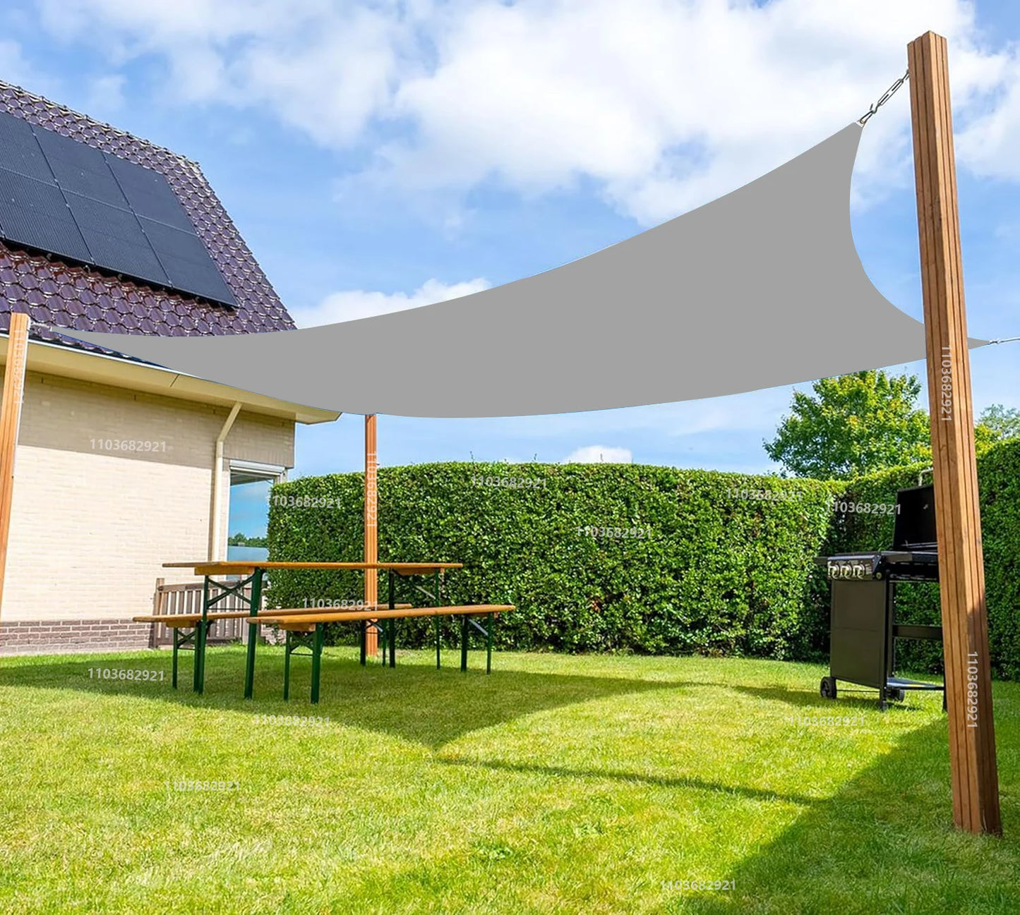 Waterproof Sunshade Protective Cover Canvas Camping Sunshade Cloth Large Outdoor Rain and Snow Shed Garden Terrace