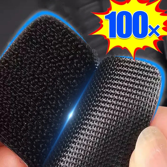 NEW Arrivals 100PCS Set Super Strong Sewing Double Sided Carpet Fixing Sticker Self Adhesive Car Carpet Fixed Patch Fastener Sheets Sofa Floor Foot Mats Anti Skid Grippers