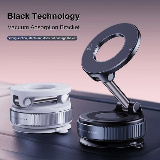 NEW Foldable Vacuum Adsorption Magnetic Car Phone Holder Suction Cup Dedicated Navigation Phone Holder Mobile Cell Phones Tools Cars Accessories