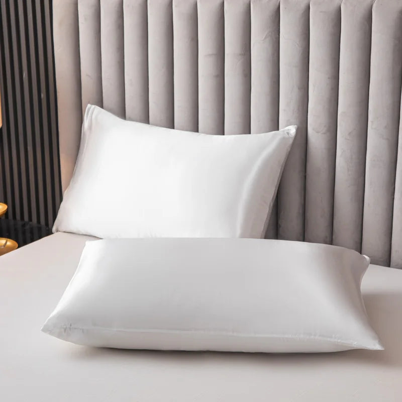 NEW Arrivals 3PCS Set White/Gray/Black Color Satin Duvet Cover Colored Bedding Set QUEEN KING Size Quilt Cover High Quality Skin Friendly Fabric Bedding Cover