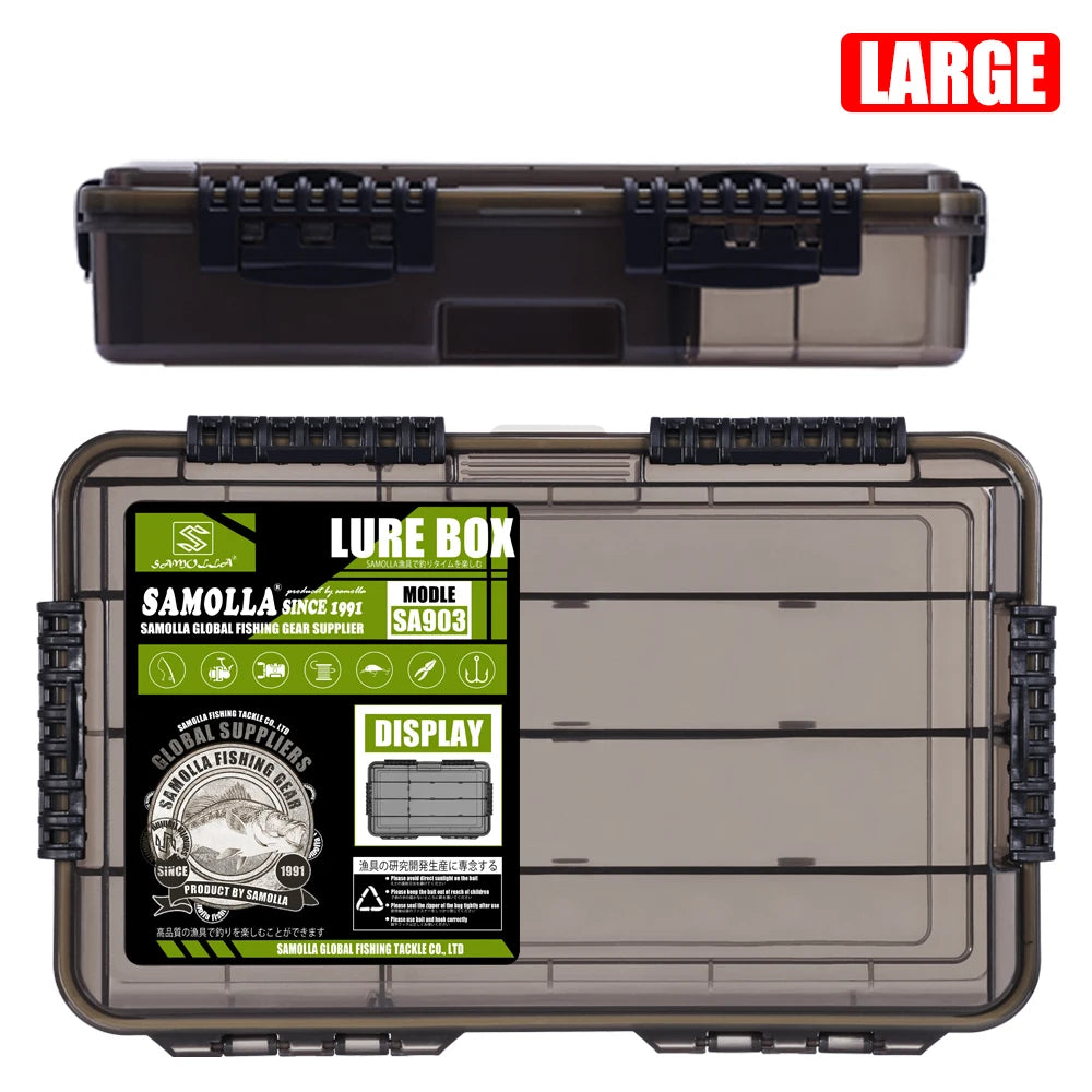 New Large Waterproof Fishing Tackle Box, Fish Hook Fishing Lure Bait Storage Organizer Case Portable Fishing Gear Accessories