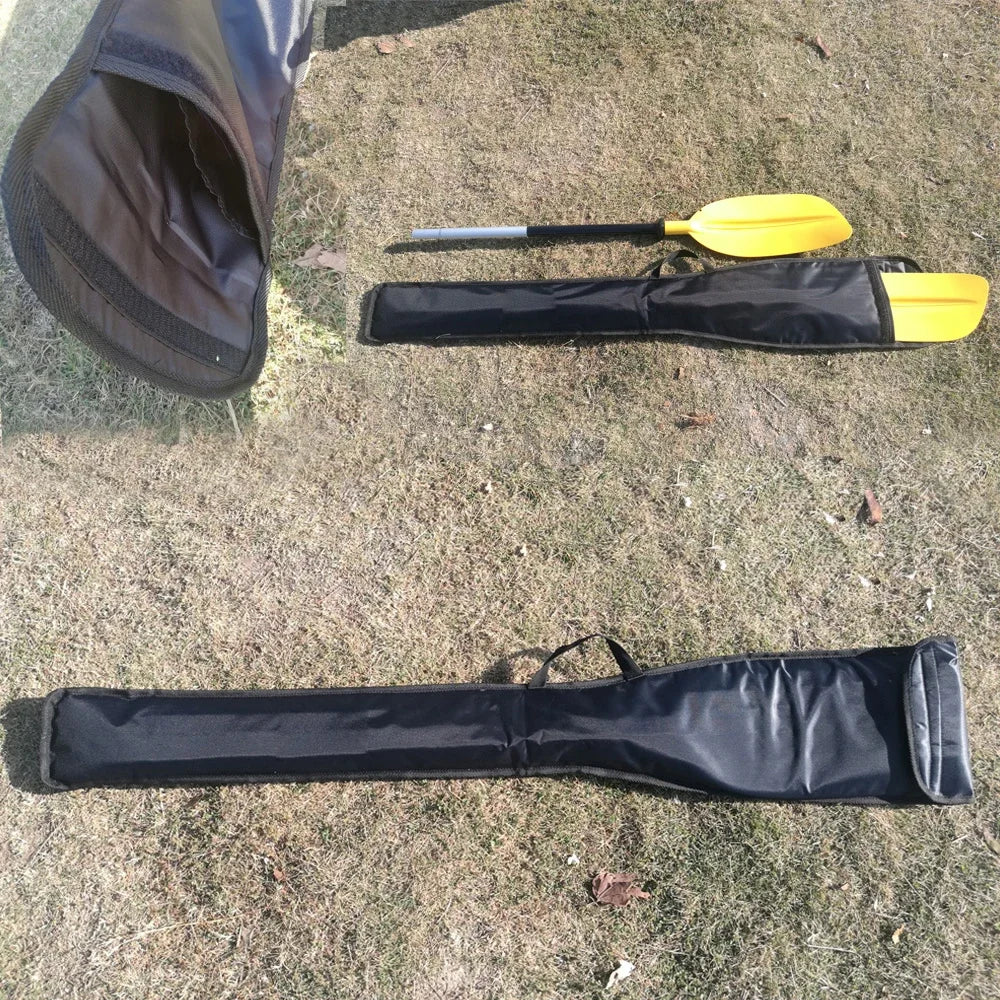 2 PCS Set 132CM SUP Kayak Canoe Boat Paddle Bag Waterproof Split Paddle Bag for Outdoor Rowing Inflatable Fishing Boat Rafting Summer Water Sports Accessory Sets