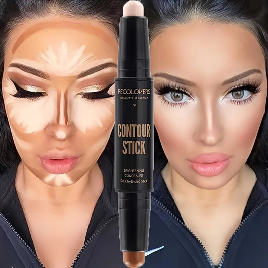 NEW Arrivals Contouring Stick with Double-Headed Concealer Highlighter for Three-Dimensional Nose Bridge Shadow V-Face High Nose Bridge Women Female Cosmetics Supplies