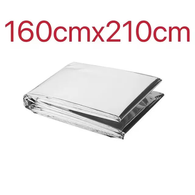 2 Person Emergency Shelter Survival Tent Kit Mylar Tube Tent Sleeping Bag Waterproof Outdoor SOS Thermal Blanket Reusable Travel Camping Survival Supplies