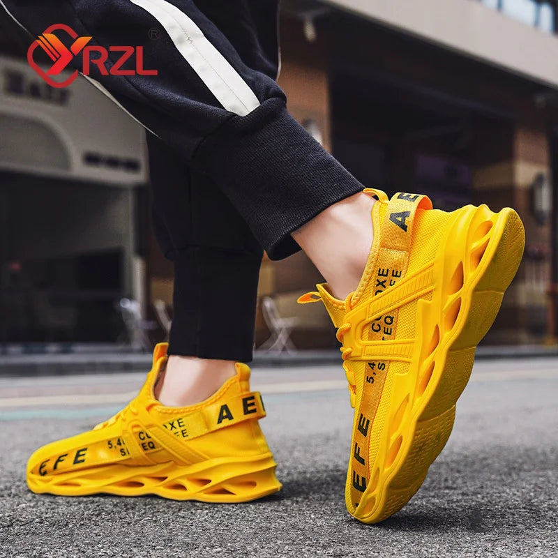 Men Sneakers Lightweight Comfortable Mesh Breathable Sneakers Men Green Casual Shoes Thick Sole Running Shoes for Men