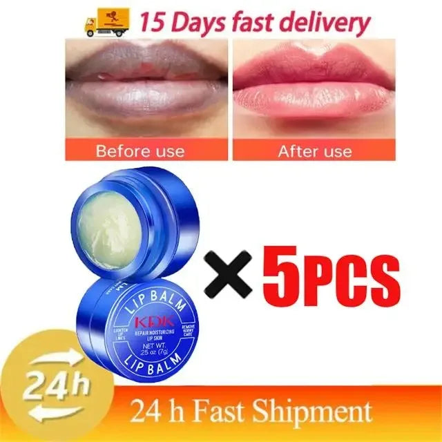 3 PCS Set Remove Dark Lip Balm Lightening Melanin Mask Gloss Oil Exfoliating Clean Deep Moisturizing Makeup Beauty Health Korean Products
