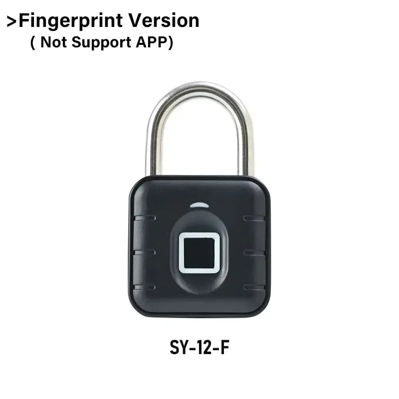 NEW Arrivals Electronic Lock TUYA APP  Bluetooth Fingerprint Padlock Digital Luggage Lock APP Temporary Password Remotely IP67 Decompression HOME Office Safety Security Supplies
