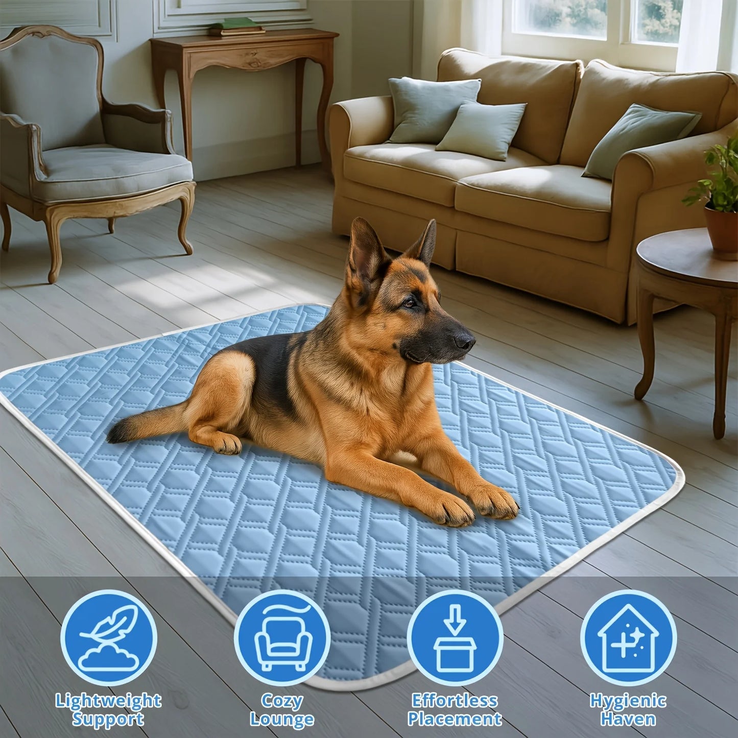 S-2XL Dog Cooling Mat Summer Ice Pad Breathable Waterproof Bed Washable Cooling Cushion for Dogs Cats Small Medium Large Pets.