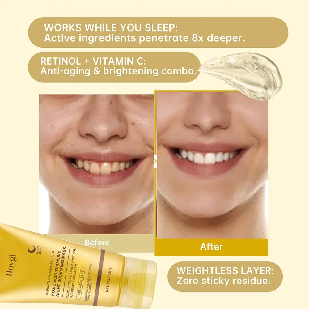 Buy 5 Get 5 Free Turmeric- Collagen Mask Peel Off Mask Face Anti Wrinkle Lifting Korean Skin Care Masks Skin Firming Moisturizing  For Nighttime Care