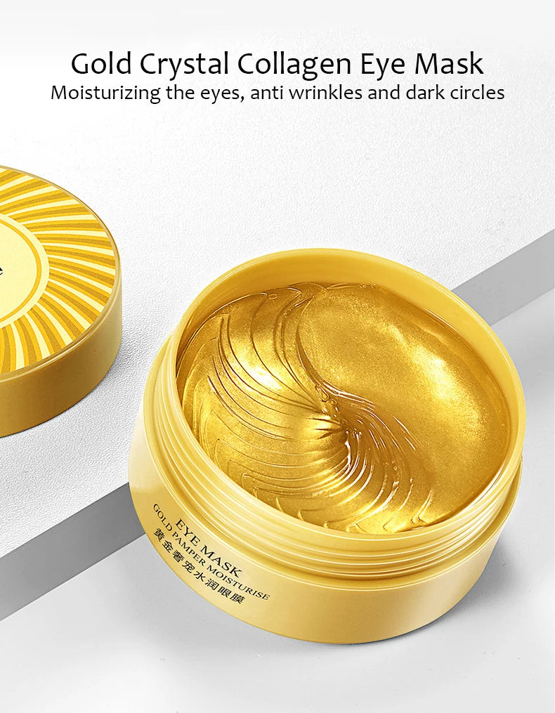 NEW Arrivals 60PCS Set Korean Collagen Eye Mask Moisturizing Firming Anti Dark Circles Eyes Care Gel Masks Eyepatch Beauty Skin Care Eye Patches