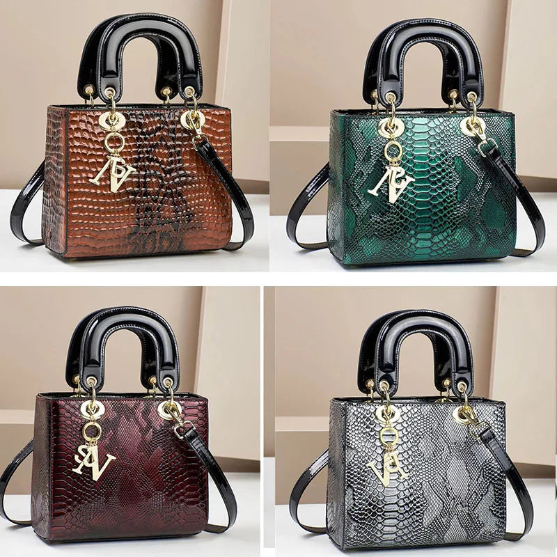 NEW Arrivals 11 Colors/Patterns Women PU Leather Bag Female Shoulder Bag Handbag Luxury Fashion Shoulder Bags Crossbody Luxury Designer Handbags Ladies Luxury Fashion Apparel Accessories