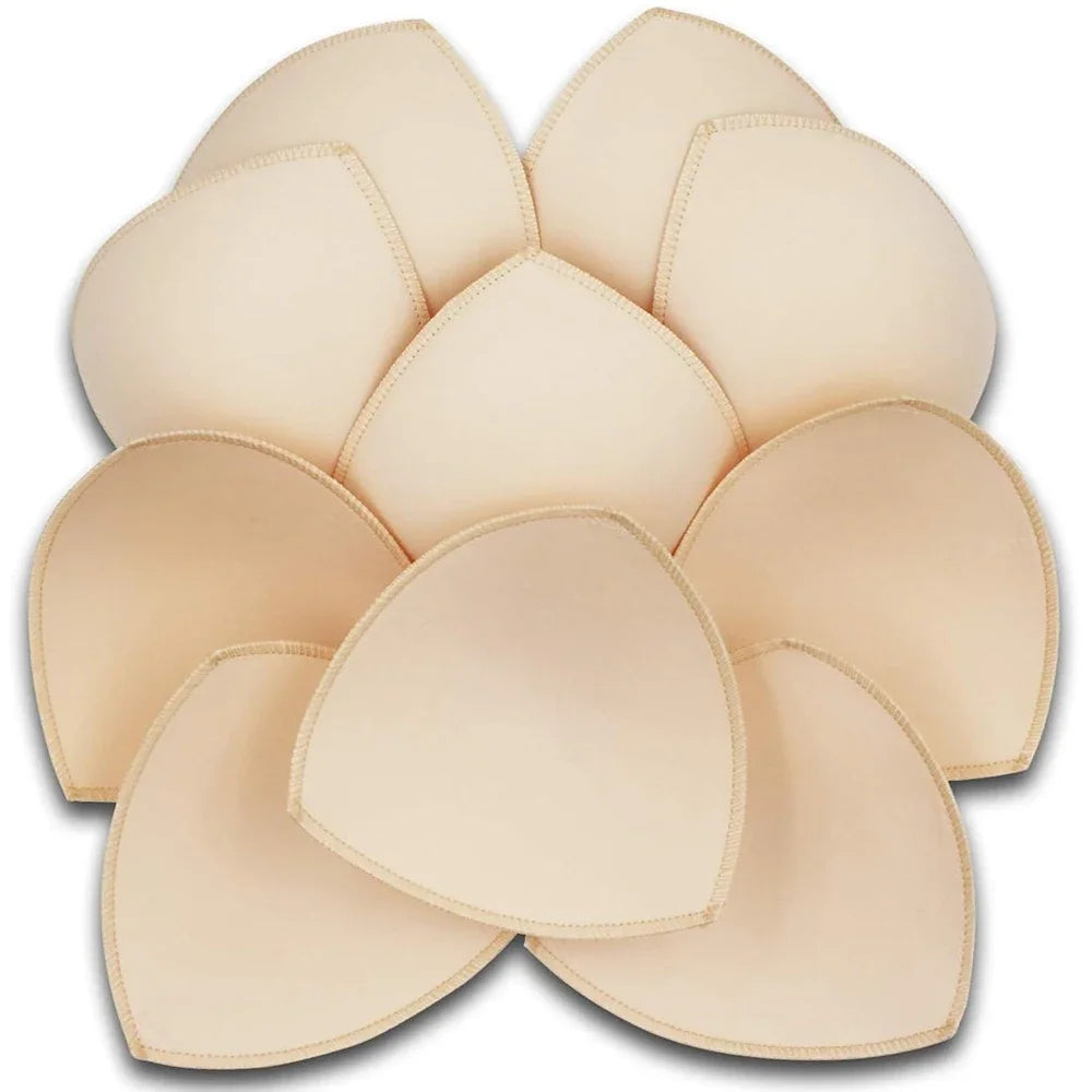 NEW Arrivals 3-6 Pairs Set 3 Colors Soft Bra Pads Inserts Removable Bra Pad for Women Breast Push Up Enhancer Bra Pad Sports Bras Cups Insert Bikini Swimsuit Lift-Up Pads