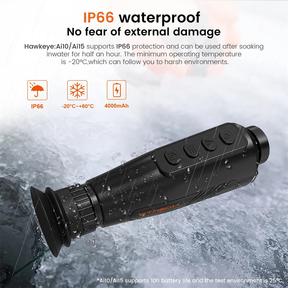 NEW HOT SALE!!!! Professional Military Thermal Imaging Monocular AI Super-Resolution384*288Thermal Outdoor Hunting Hiking Camera Multiple Scenes Handheld IR Night Vision Goggles Accessories Electronic Products