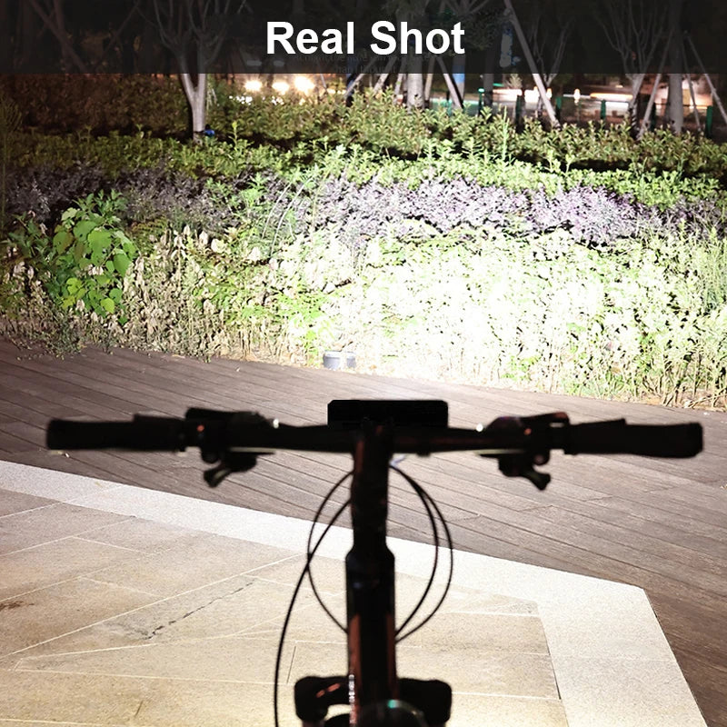 Bicycle Light Front 10000mAh Bike Light Power Bank Waterproof Flashlight USB Charging MTB Road Cycling Lamp Accessories