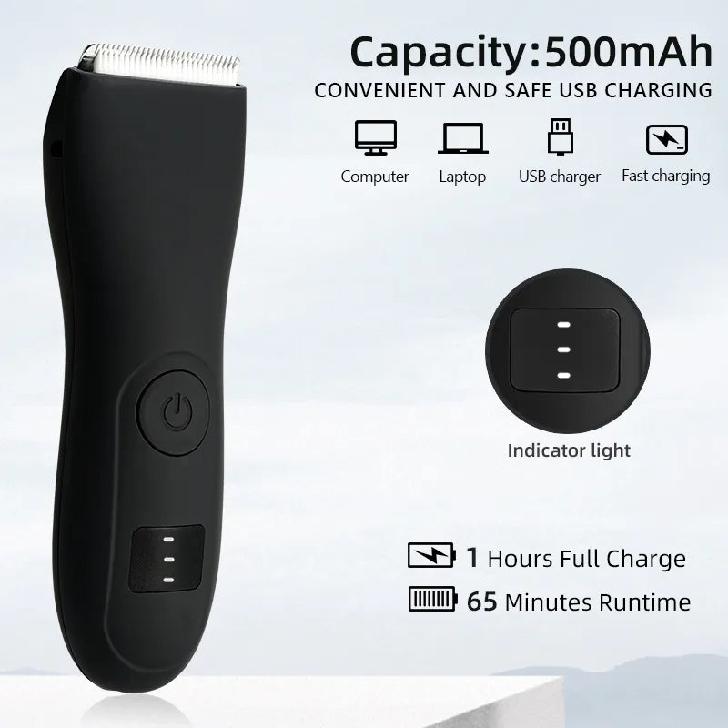 Mens Body Hair Trimmer for Men Balls Women Lady Shaver Hair Removal Bikini Trimmer Groin & Body Shaver Groomer  Arm Beard Razor