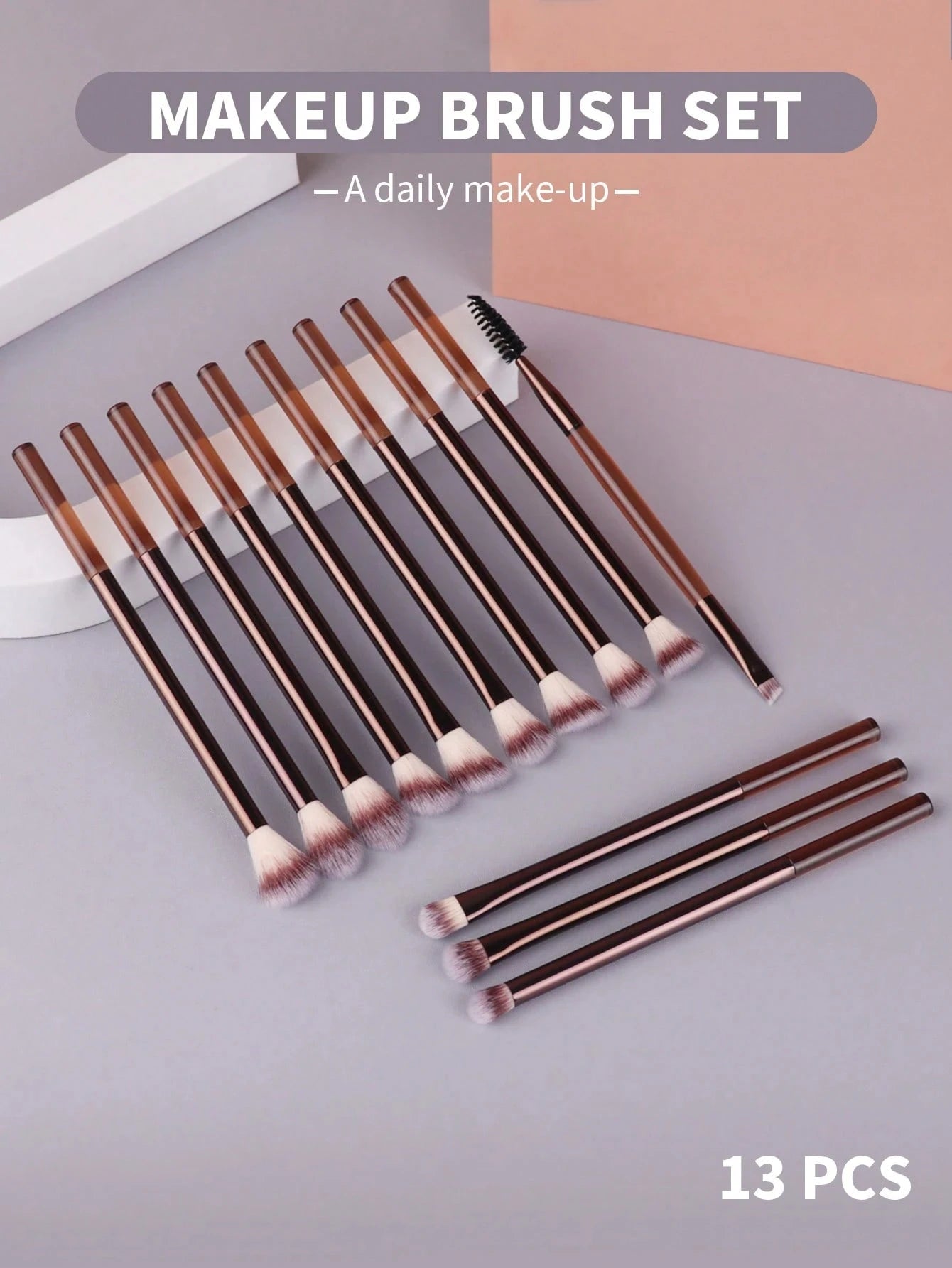 NEW Arrivals 13 PCS Set Professional Make-Up Brush Set, Includes Soft Aluminum Tube Make-Up Brushes: Foundation Brush, Contour Brush, Concealer Blush Brush Women Cosmetic Sets